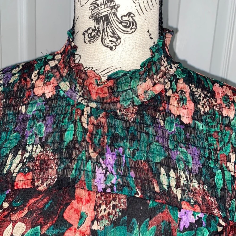 Cato Woman’s Floral Top Multicolor Medium - Picture 3 of 9